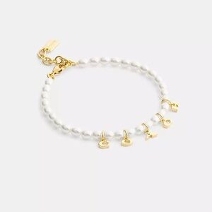 COACH PEARL CHARM BRACELET